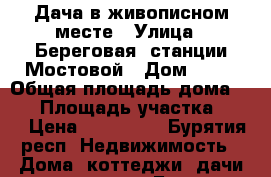 Дача в живописном месте › Улица ­ Береговая, станции Мостовой › Дом ­ 27 › Общая площадь дома ­ 30 › Площадь участка ­ 15 › Цена ­ 550 000 - Бурятия респ. Недвижимость » Дома, коттеджи, дачи продажа   . Бурятия респ.